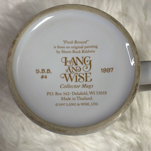 Lang And Wise Collector Mug Coffee Cup 1997 S.B.B. #4 Fresh Brewed - Picture 5 of 7